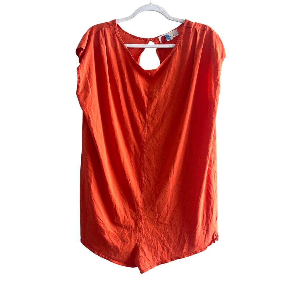 FREE PEOPLE BEACH Women's S Coral Beachy Romper Oversized Jumper Lightweight